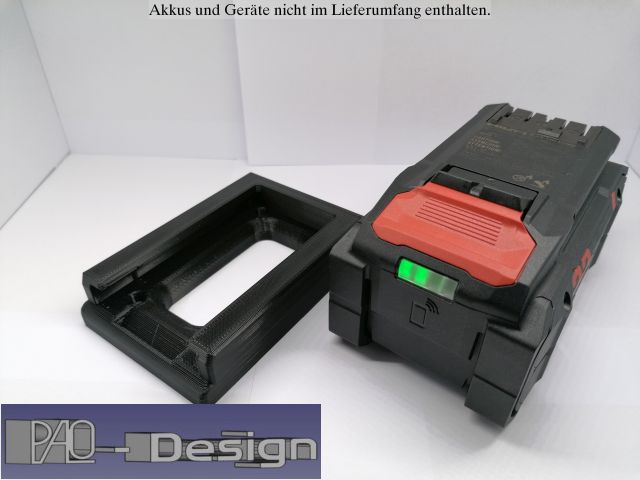 Akkuhalter und Adapter Battery holder for Hilti Nuron B22